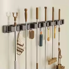 Wall-Mounted Mop and Broom Holder