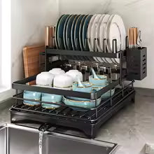 Adjustable Over-The-Sink Dish Drying Rack