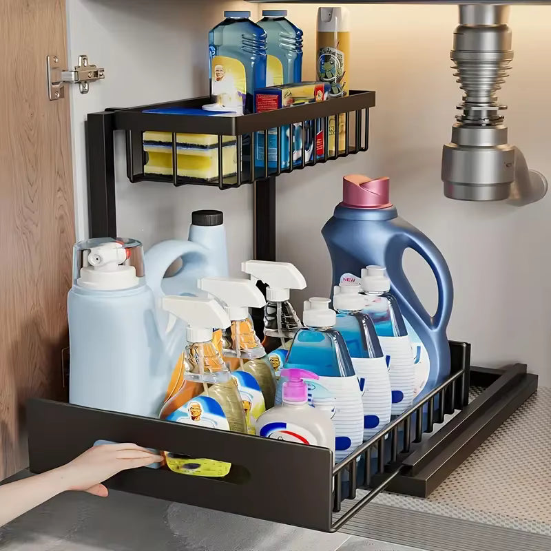 Under-Sink Expandable Storage Organizer